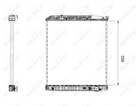 Nrf 509576 - RADIADOR ALU BRAZED MERCEDES ACTROS