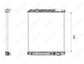 Nrf 509577 - RADIADOR ALU BRAZED MERCEDES ACTROS