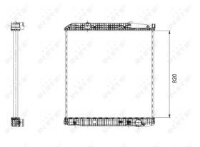 Nrf 509579 - RADIADOR ALU BRAZED MERCEDES ACTROS