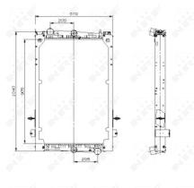 Nrf 509586 - RADIADOR ALU BRAZED DAF 85 92-