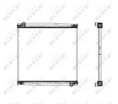 Nrf 509587 - RADIADOR ALU BRAZED SCANIA 4-SERIES