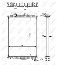 Nrf 509616 - RADIADOR ALU BRAZED DAF CF65 01-