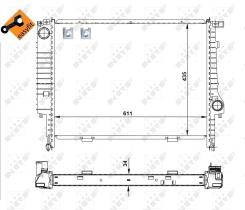 Nrf 509625 - RADIADOR ALU BRAZED BMW 530I 88-