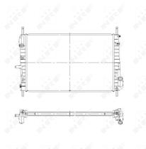 Nrf 509641 - RADIADOR ALU BRAZED FORD MONDEO 00-