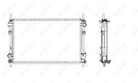 Nrf 509696 - RADIADOR ALU BRAZED FORD TOURNEO 00