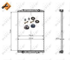 Nrf 509698 - RADIADOR ALU BRAZED IVECO STRALIS 0
