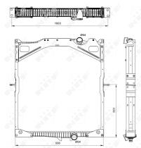 Nrf 509702 - RADIADOR ALU BRAZED VOLVO FH 93-