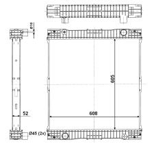Nrf 509713 - RADIADOR ALU BRAZED MERCEDES CITARO