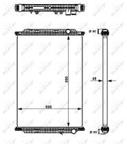 Nrf 509725 - RADIADOR ALU BRAZED RENAULT TRUCKS