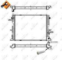 Nrf 509730 - RADIADOR ALU BRAZED LANDROVER DEFEN