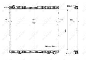 Nrf 509739 - RADIADOR ALU BRAZED SCANIA R 04-