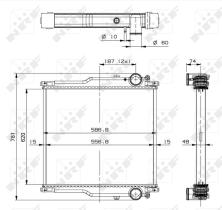 Nrf 509767 - RADIADOR ALU BRAZED RENAULT TRUCKS