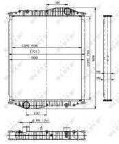 Nrf 509888 - RADIADOR ALU BRAZED KASSBOHRER BUS