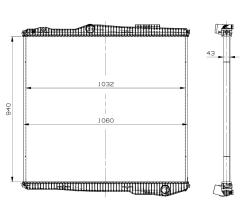 Nrf 509895 - RADIADOR ALU BRAZED SCANIA P/G/R/T