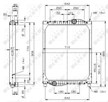 Nrf 509908 - RADIADOR ALU BRAZED MAN NEOPLAN BUS