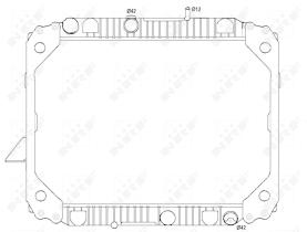 Nrf 513475 - RADIADOR CU MERCEDES LK/LN2 94-