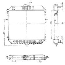 Nrf 513505 - RADIADOR OPEL REKORD E 1.9  N/2,0 N