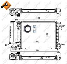Nrf 51356 - RADIADOR ALU BRAZED BMW 316I 87-
