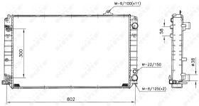 Nrf 51541 - RADIADOR ALU BRAZED AUDI A8 94-