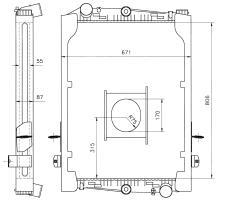 Nrf 51553 - RADIADOR DAF F 75/F 85