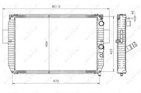 Nrf 51564 - RADIADOR ALU BRAZED IVECO DAILY I 9