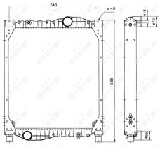 Nrf 51589 - RADIADOR ALU BRAZED MAN TRUCK