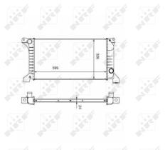 Nrf 516212 - RADIADOR ALU MECHAN FORD TRANSIT 10