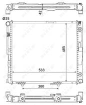 Nrf 516573 - RADIADOR ALU BRAZED MERCEDES 200D-3