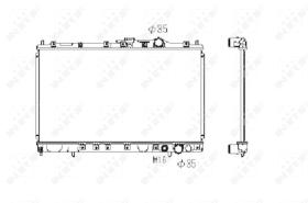 Nrf 516658 - RADIADOR ALU BRAZED MITSUBISHI CHAR