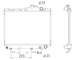Nrf 516706 - RADIADOR CU TOYOTA TERCEL 82-