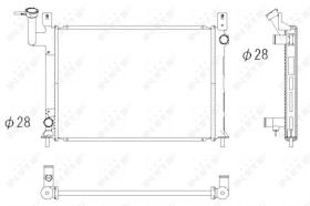 Nrf 516861 - RADIADOR CU NISSAN SUNNY 86-