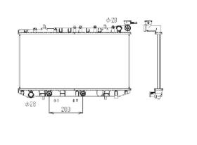 Nrf 516864 - RADIADOR ALU BRAZED NISSAN SUNNY 90