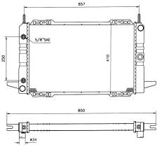 Nrf 517382 - RADIADOR FORD SCORPIO 2.8