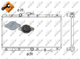 Nrf 517621 - RADIADOR ALU BRAZED TOYOTA STARLET