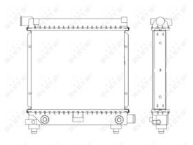 Nrf 517662 - RADIADOR ALU BRAZED MERCEDES 190 W2