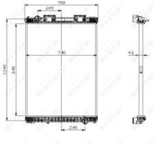 Nrf 519537 - RADIADOR ALU BRAZED MAN F2000 94-