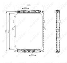 Nrf 519551 - RADIADOR ALU BRAZED DAF 95 87-