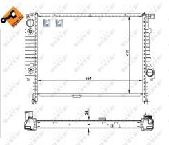 Nrf 519558 - RADIADOR ALU BRAZED BMW 320I 85-