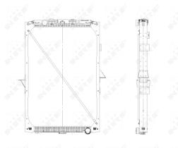 Nrf 519559 - RADIADOR ALU BRAZED DAF XF105 05-