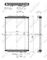 Nrf 519564 - RADIADOR ALU BRAZED RENAULT TRUCKS
