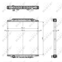 Nrf 519567 - RADIADOR ALU BRAZED IVECO EUROTECH