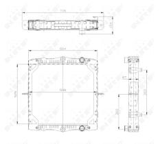Nrf 519569 - RADIADOR ALU BRAZED DAF LF45 01-