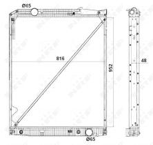Nrf 519577 - RADIADOR ALU BRAZED MERCEDES ACTROS