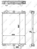 Nrf 519585 - RADIADOR ALU BRAZED DAF 85CF 98-