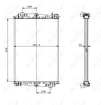 Nrf 519586 - RADIADOR ALU BRAZED DAF 85 92-98