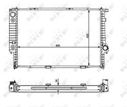 Nrf 519588 - RADIADOR ALU BRAZED BMW 5&7-SERIES