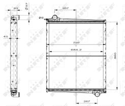 Nrf 519598 - RADIADOR ALU BRAZED SCANIA 4-SERIE