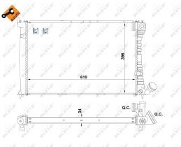 Nrf 519602 - RADIADOR ALU BRAZED CITROEN XANTIA