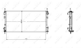 Nrf 519697 - RADIADOR ALU BRAZED FORD TOURNEO 00