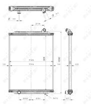 Nrf 519700 - RADIADOR ALU BRAZED RENAULT TRUCKS